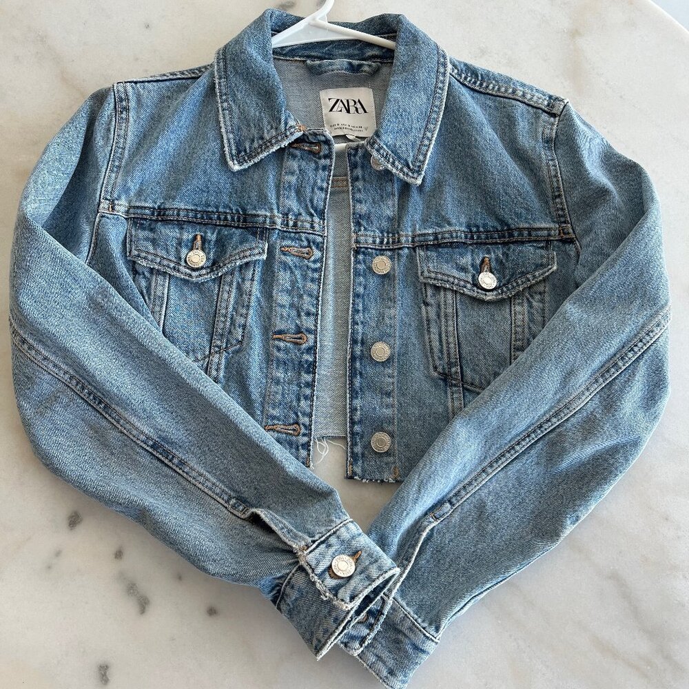 ZARA I CROPPED DENIM JACKET I S